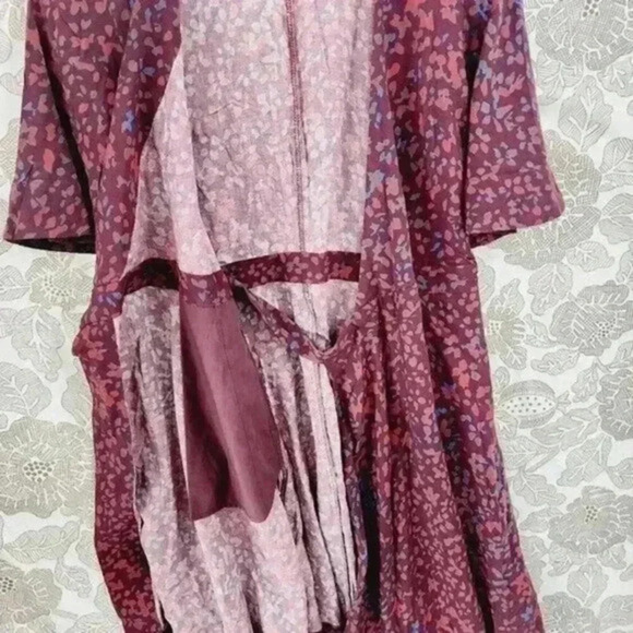 Moussy Wrap Pattern Short sleeve Ruffle Mini Shirt Dress One size/‎ S/M - Picture 3 of 10